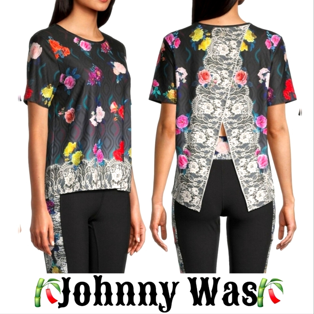 🎋Johnny Was Split Back Athletic Top